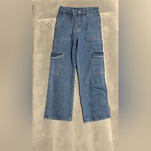 Cargo blue jeans pants size small